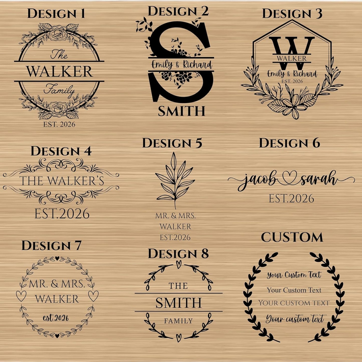 Personalized Charcuterie Board Gift Set, Custom Engraved Large Bamboo Cheese Board with Double-Sided Design, Knife Drawer, Ceramic Bowls & Cheese Knives, Wedding, Anniversary & Housewarming Gift