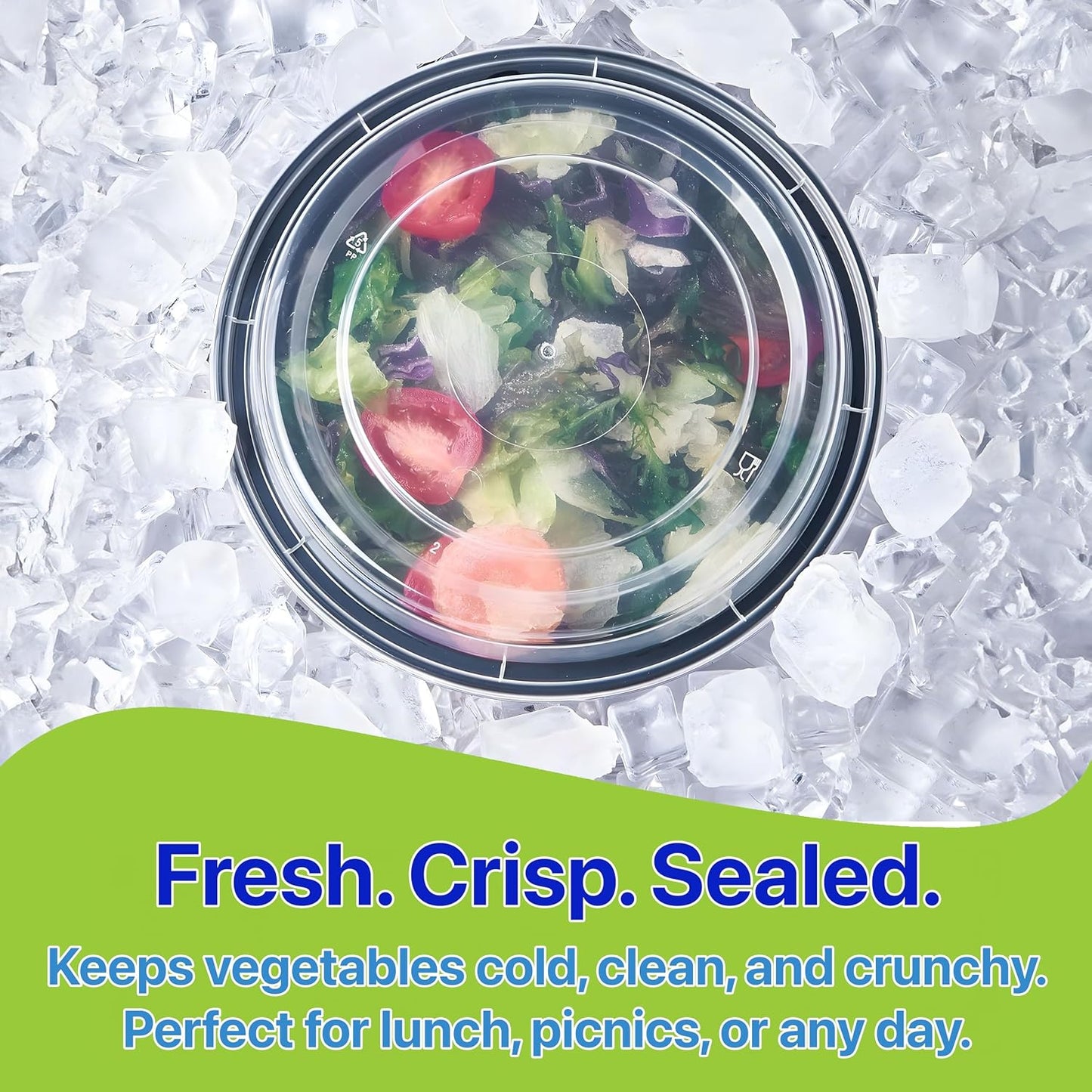 Meal Prep Containers Round [10 Set] x [16 oz] with Lids, 1 compartment, Stackable, Reusable, Leakproof, Food Safe, Microwave, Freezer & Dishwasher Safe for Food Prep Storage (10 Set, 16 oz)