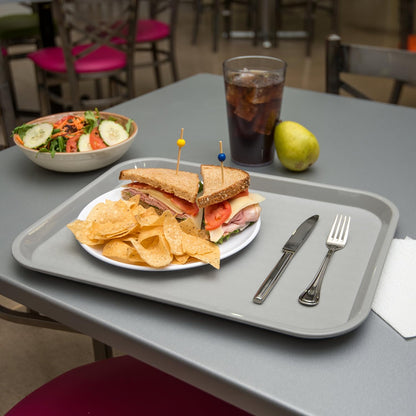 Carlisle FoodService Products Café Cafeteria Tray, Fast Food Tray for Restaurant or Commercial Use, 14" x 18", 1 Count, Black