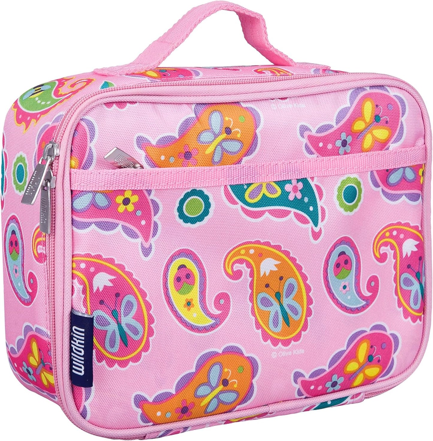 Wildkin Kids Insulated Lunch Box, Keeps Food Hot or Cold, BPA-Free with Mesh Pockets & Easy-Clean Lining – Ideal for School, Travel & Daycare – Holographic