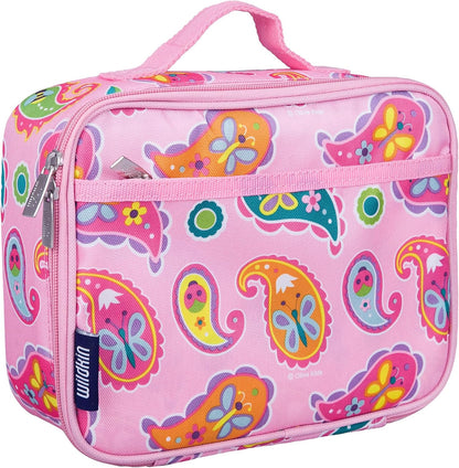 Wildkin Kids Insulated Lunch Box, Keeps Food Hot or Cold, BPA-Free with Mesh Pockets & Easy-Clean Lining – Ideal for School, Travel & Daycare – Holographic