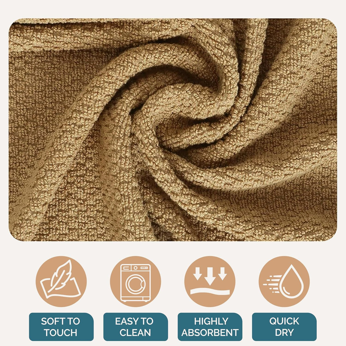 Casa Platino Potholders for Kitchens, 8-Piece – 500°F Heat Resistant Oven Mitts and Pot Holders, Mini Oven Mitt with Silicone Grip, 2 Kitchen Towels & 2 Dish Cloths – Durable & Non-Slip – Canyon Rose