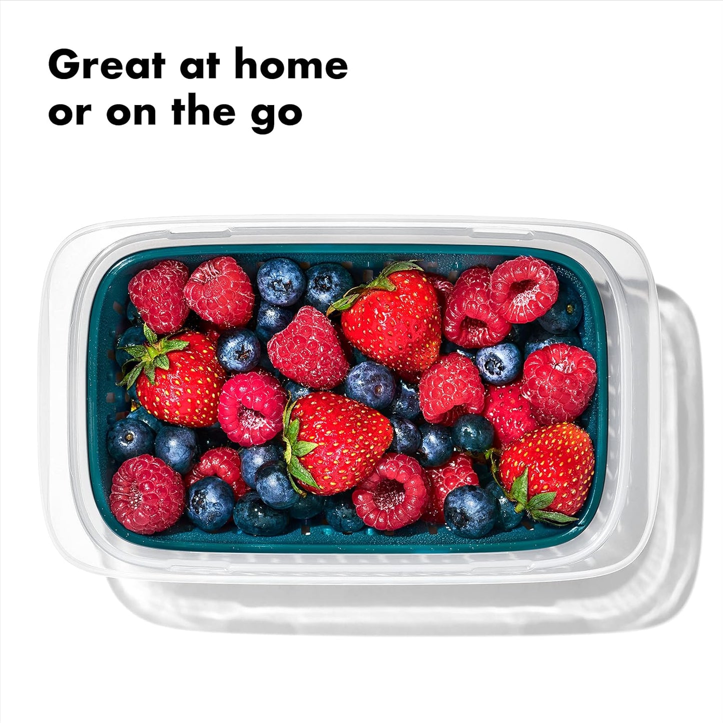 OXO Good Grips Prep & Go Snack & Dip Container, Snack Fuss-Free on the Move, Leakproof Reusable Small Meal Food Storage and Lid, Food Containers with Lids, Snack Organizer, 1.6 Cups/0.4 L