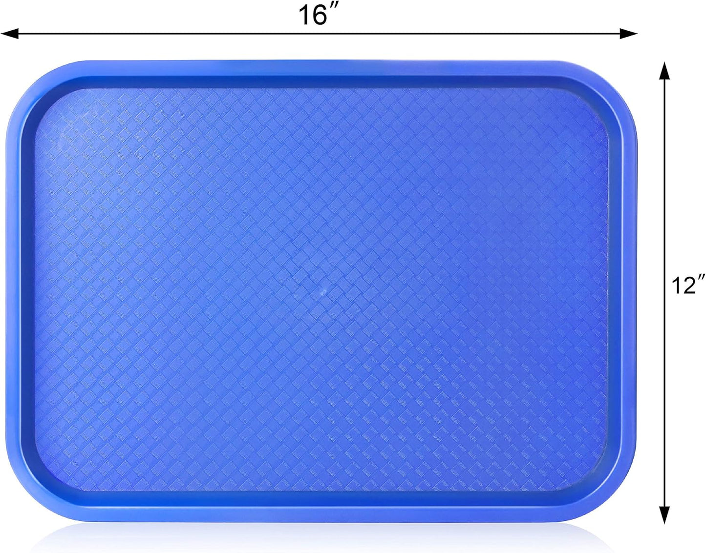 New Star Foodservice Fast Food Tray, Set of 12 (Black, 12 by 16-Inch)