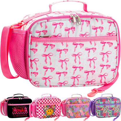 RLGPBON Kids Lunch Bag,Insulated Lunch Box for Girls,Lunch Bag Toddler Teen,School Daycare Cute Travel bags