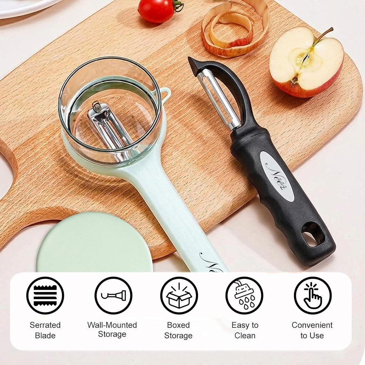 Julienne Peeler Vegetable Peeler - Potato Cabbage Fruit Cucumber Carrot Peeler and Julienne Shredder tool for Kitchen - Multi-Function Stainless Steel Peeler Slicer Knife Julienne Set 3 In 1
