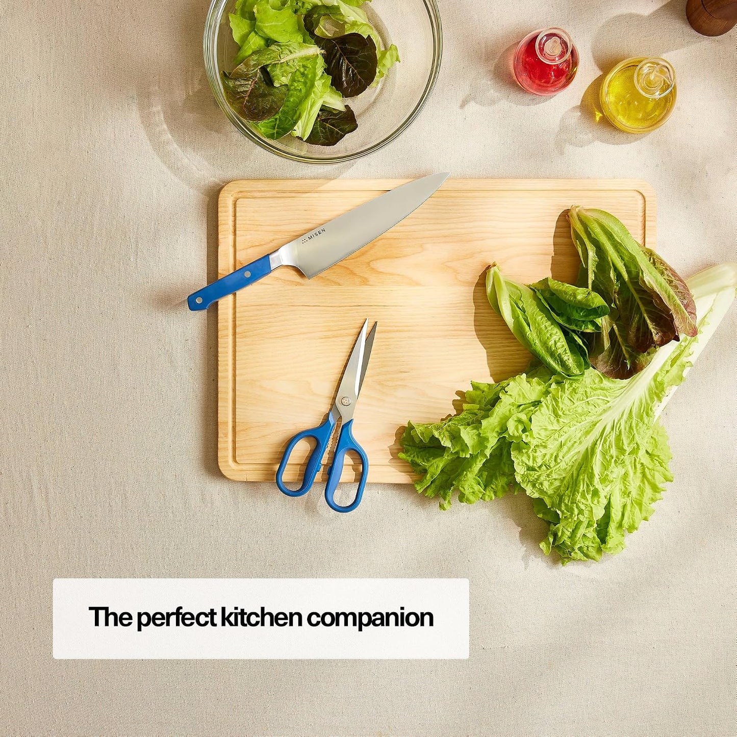 Misen Heavy Duty Kitchen Shears - Stainless Steel, Versatile and Easy Clean Scissors for Meat, Herbs and Veggies - Ambidextrous Comfort Handle - Professional Grade - Black