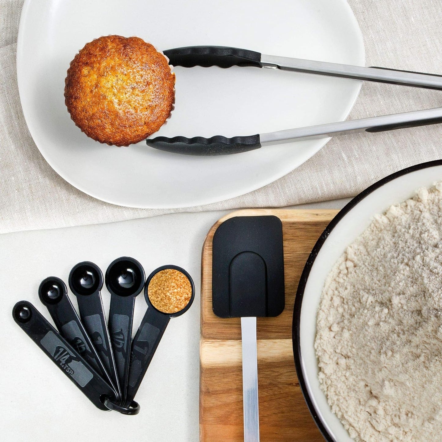 Home Hero Silicone Kitchen Utensils Set - Heat Resistant Non-Scratch Cooking Utensils - Ergonomic Silicone Spatula Set - Dishwasher Safe Kitchen Tools - 26 Piece, Stone