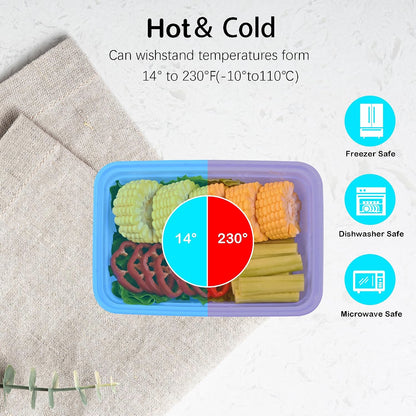 LOKATSE HOME 16 Pack 1 Compartment Multi-Color Meal Prep Food Storage Containers with Lids Reusable Lunch Bento Boxes, BPA Free, Stackable, Microwave/Dishwasher/Freezer Safe (38 oz)