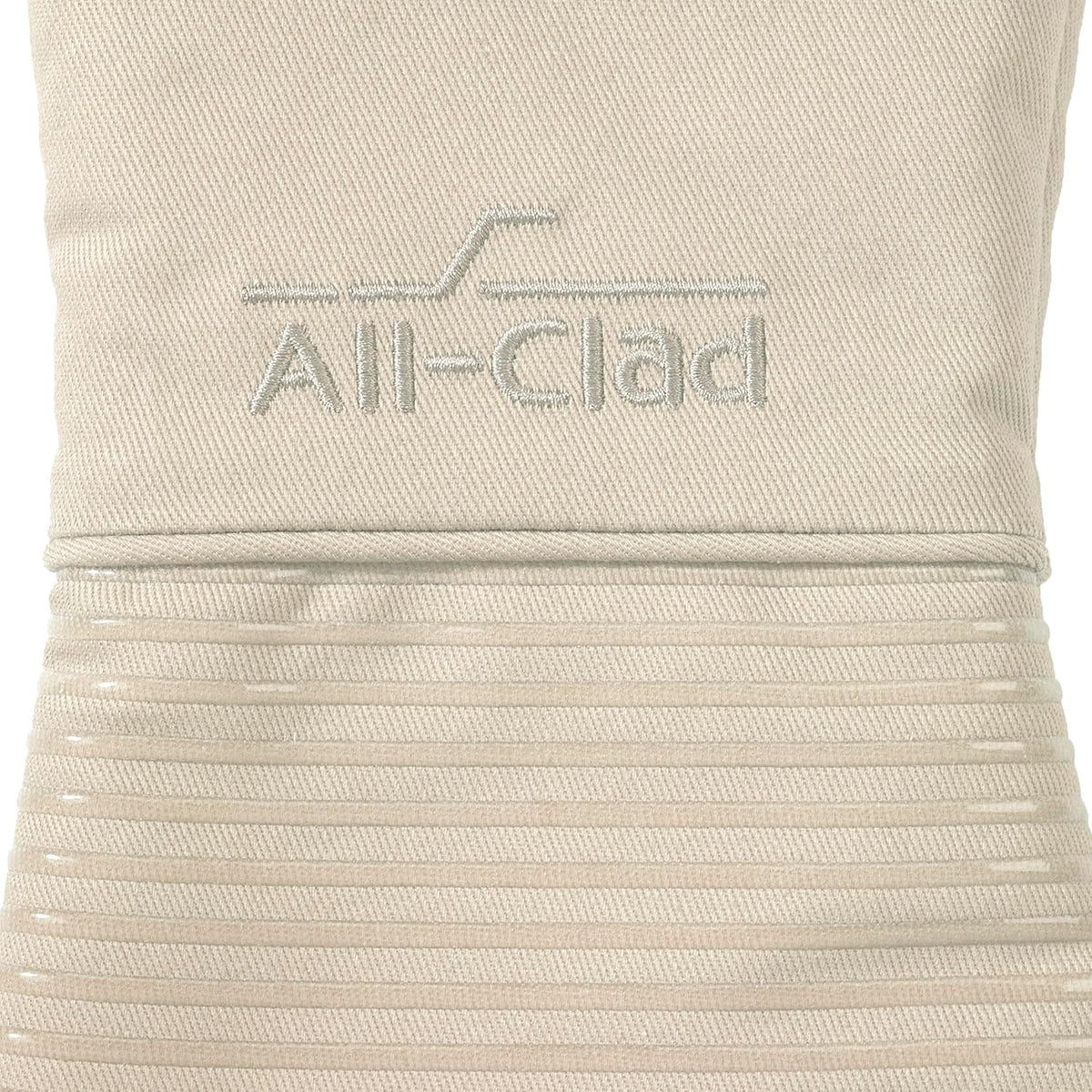 All-Clad Silicone Oven Mitts: Heat Resistant up to 500 Degrees - 100% Cotton & Silicone, 14"x7" Oven Mitt for Kitchen and Barbeque, Pewter