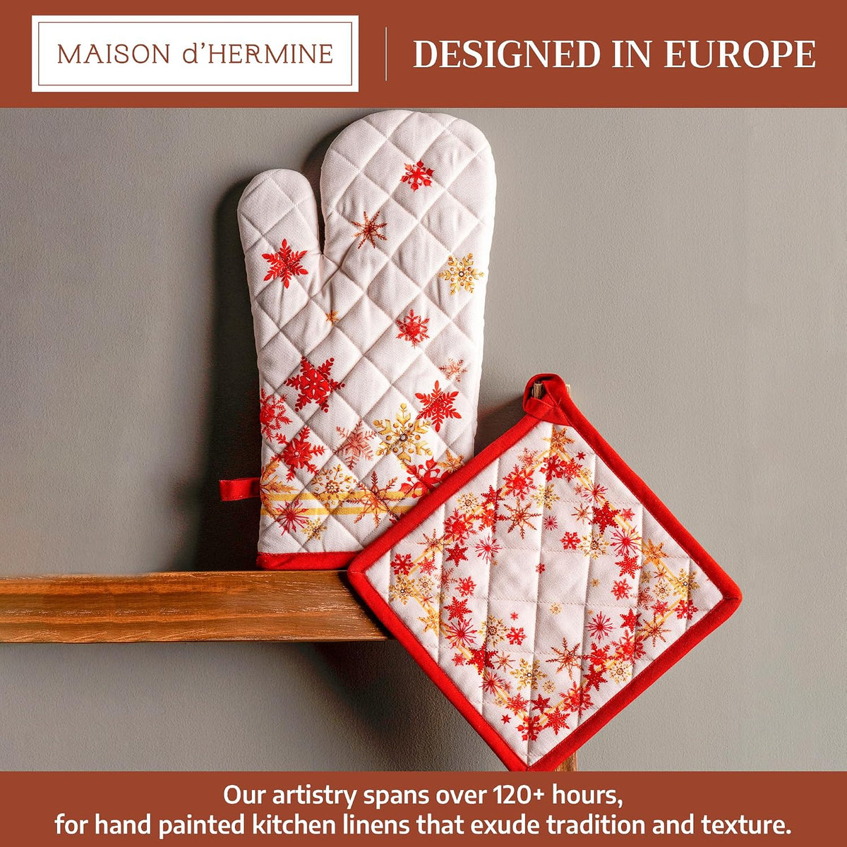 Maison d' Hermine Pot Holders 100% Cotton Potholders (8" x 8") - Colors B