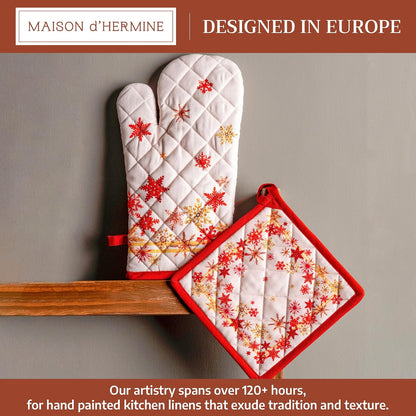 Maison d' Hermine Pot Holders 100% Cotton Potholders (8" x 8") - Colors B