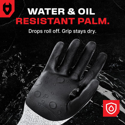 NoCry Cut Resistant Work Gloves For Men & Women, Nitrile Waterproof Palms