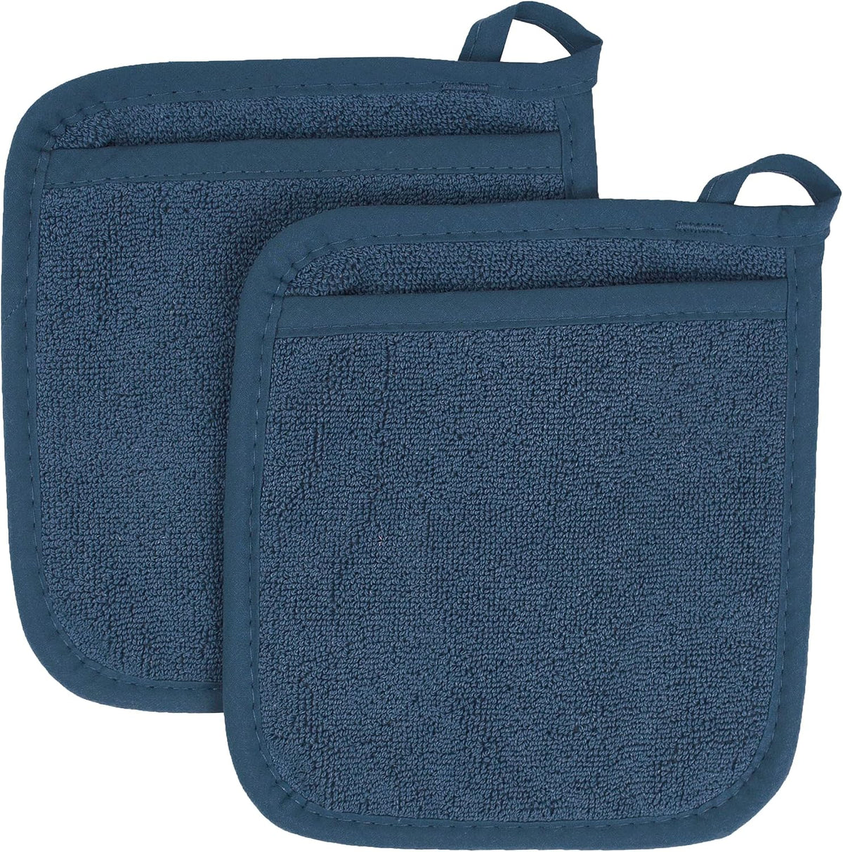 RITZ Terry Pocket Mitt & Hot Pad: Unparalleled Heat Resistant, Durable 100% Cotton – Ergonomically Designed for Optimal Grip – Easy-Care Machine Washable –, Federal Blue