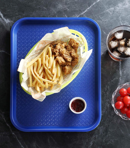 New Star Foodservice Fast Food Tray, Set of 12 (Black, 12 by 16-Inch)