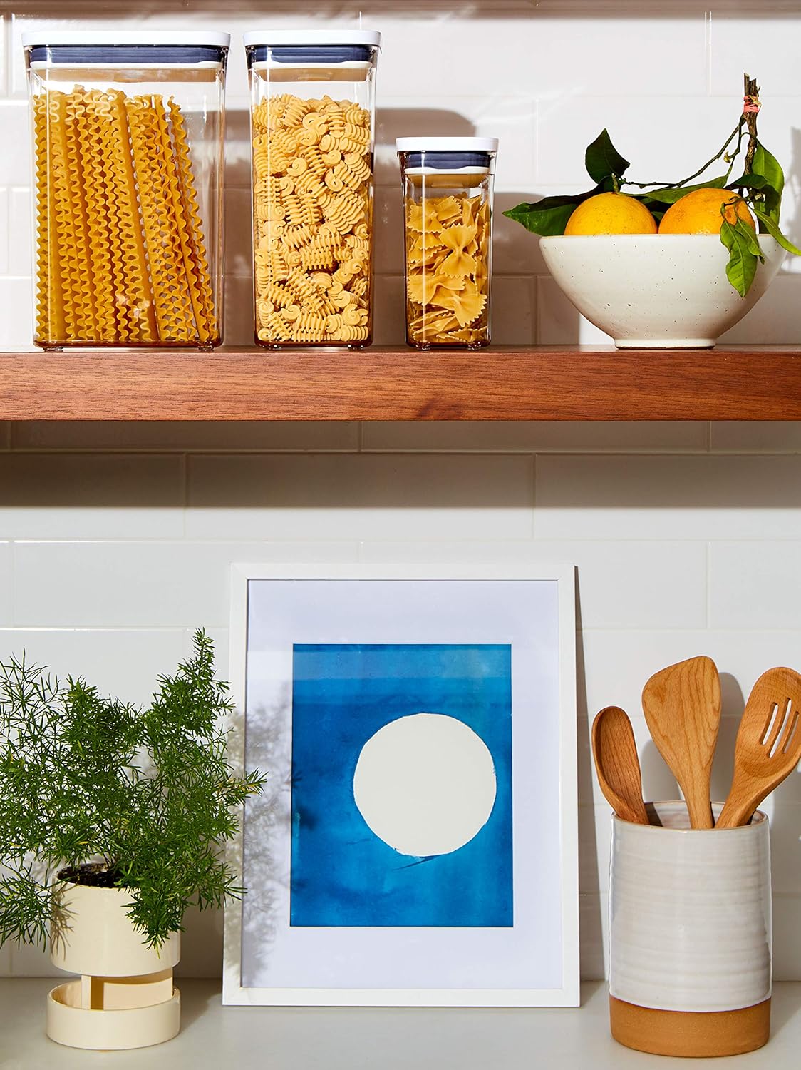 OXO Good Grips POP Container - Airtight Food Storage - Big Square Short 2.8 Qt Ideal for 5 lbs of sugar, cookies or crackers