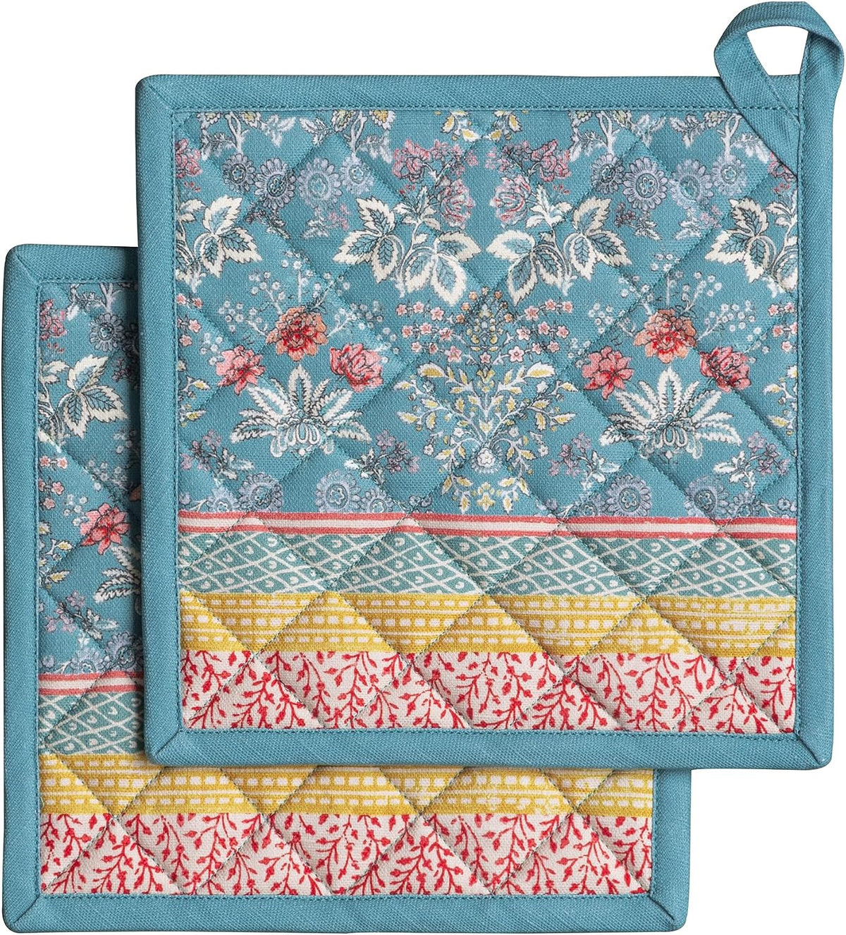 Maison d' Hermine Pot Holders 100% Cotton Potholders (8" x 8") - Colors A