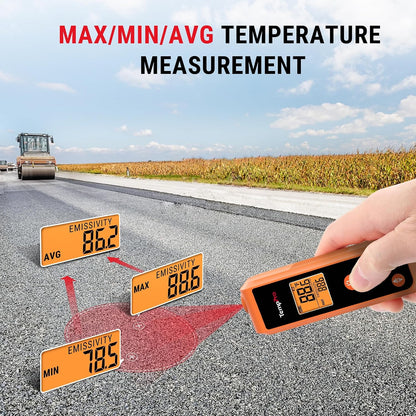 TempPro TempScan 2-in-1 Infrared Thermometer Gun with Meat Probe