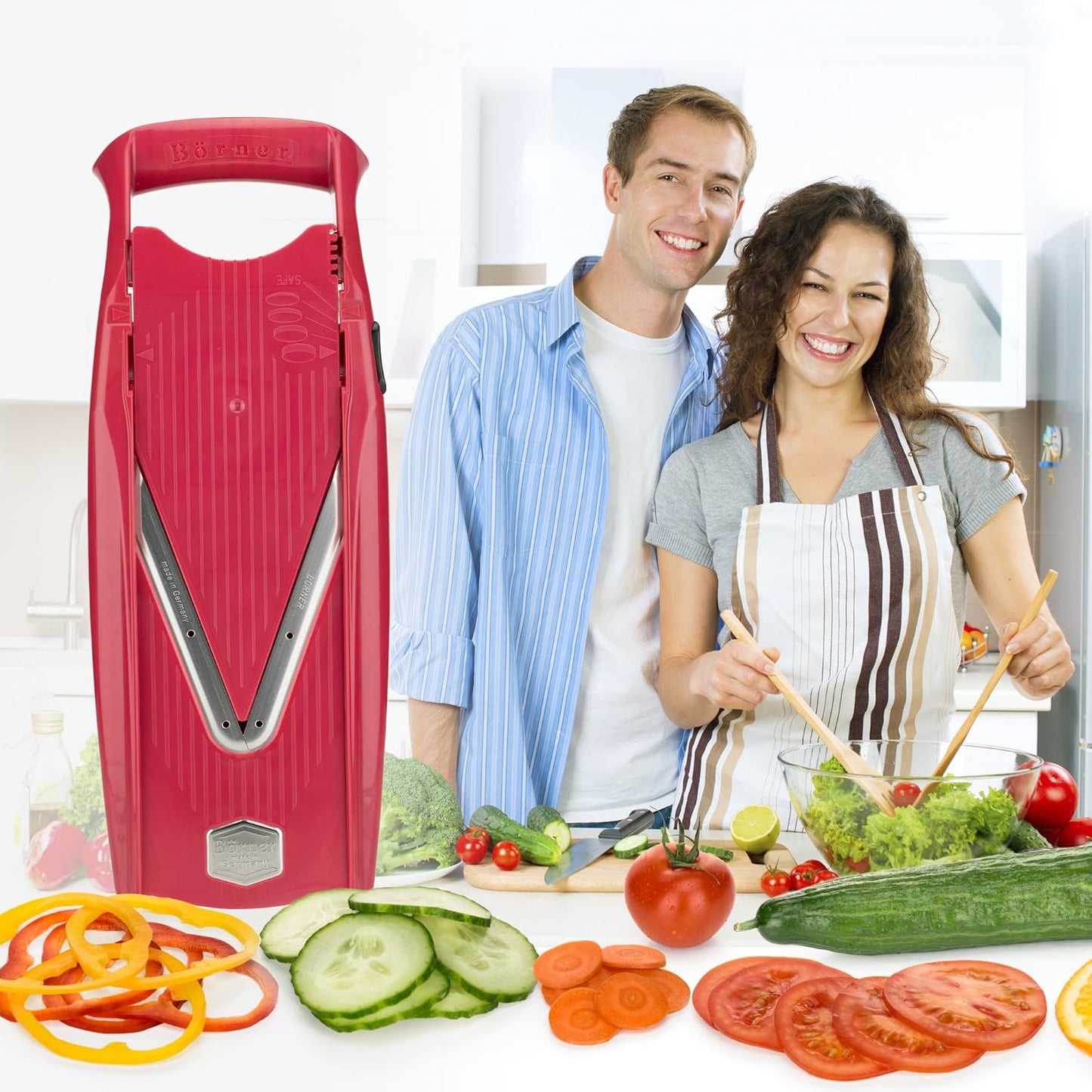 Swissmar Borner V Power Mandoline, V-7000, Red