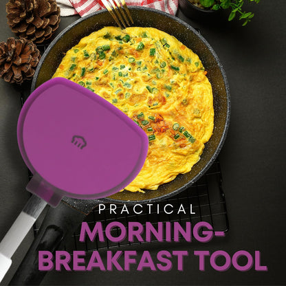 Wide Pancake Spatula Flipper, Silicone Turner for Griddle & Nonstick Pans