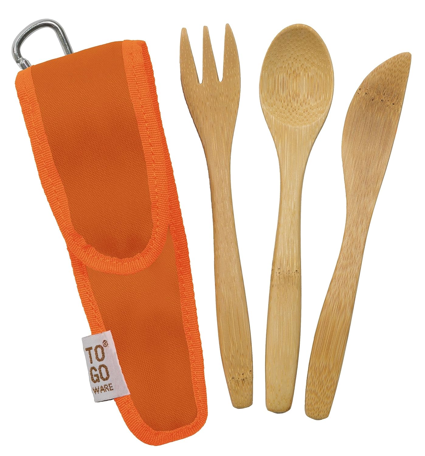 TO GO WARE Kids Repeat Bamboo Utensil Set - Orange (Orange), 1 EA