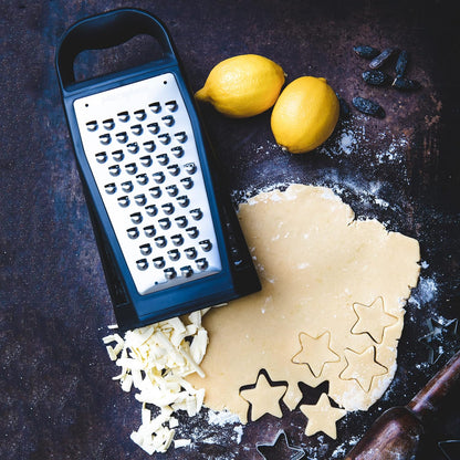 Microplane Elite Multi-Sided Grater with 5 Blade Styles: Fine, Coarse Grain, Ultra Coarse Grain, Double Edge and Wide Cut - Kitchen Grater with Stainless Steel Blades