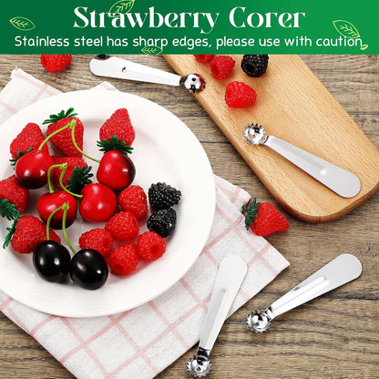 Baderke Strawberry Huller Tomato Corer Scooper Stainless Steel