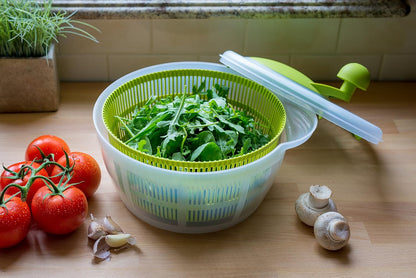 Westmark Germany Vegetable and Salad Spinner with Pouring Spout (Red/Clear)