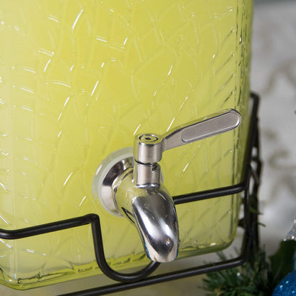 Redfern 2.5 Gallon Glass Beverage Dispenser Stainless Spigot and Stand