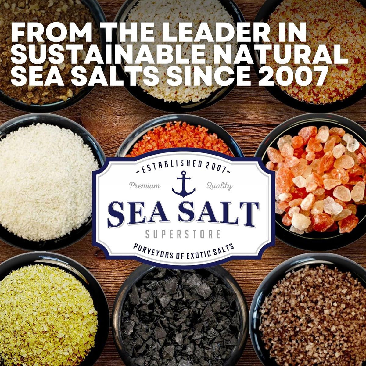 Sea Salt Superstore Coarse Sea Salt for Grinder Refill, Non-Iodized, 14 oz