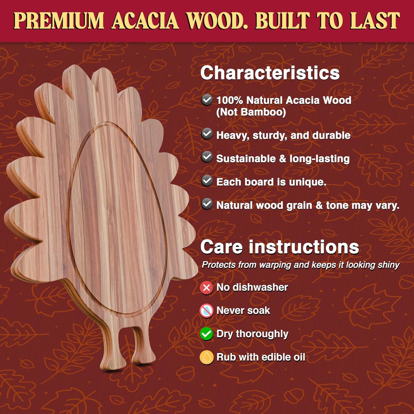 New – Reindeer Charcuterie Board – Acacia Wood Christmas Cutting Board (17x13in) Holiday Serving Tray, Winter Cheese Board, Wooden Christmas Platter & Kitchen Decor Gift for Festive Entertaining