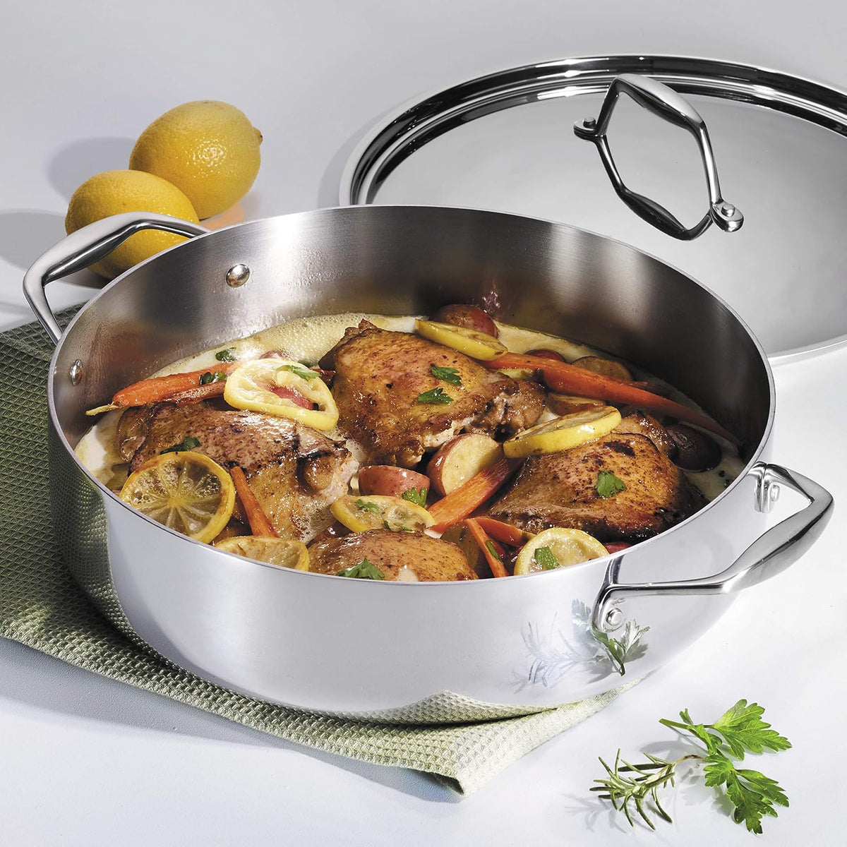 Tramontina Signature Stainless Steel Pasta Strainer Insert for Pot