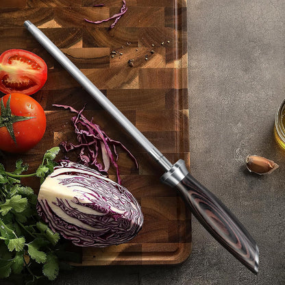 HOSHANHO Honing Rod, 12 Inch Professional Kitchen Knife Sharpener Rod