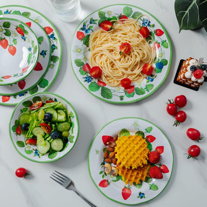 LEHAHA Coastal Chip and Dip Serving platter Set, Set of 3, Melamine Bowl and Tray Gift Set,Serving Dishes for Entertaining, Small Serving Bowls for Side Dishes, Salsa, Appetizers, Condiments.