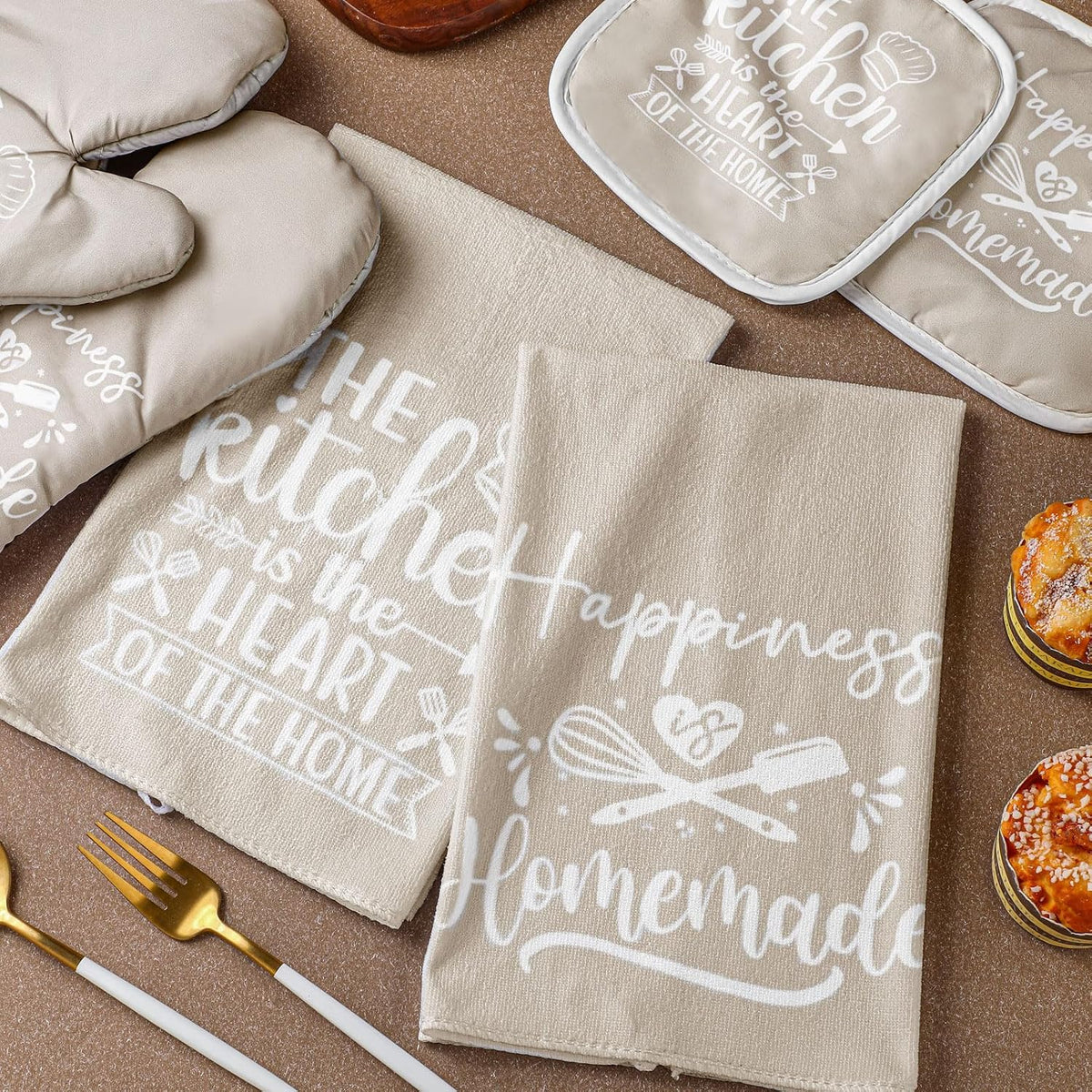 Sratte 6 Pcs Farmhouse Kitchen Decor Accessories Set