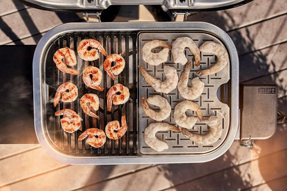 Weber Lumin Compact Outdoor Electric Barbecue Grill, Light Green - Great Small Spaces such as Patios, Balconies, and Decks, Portable and Convenient