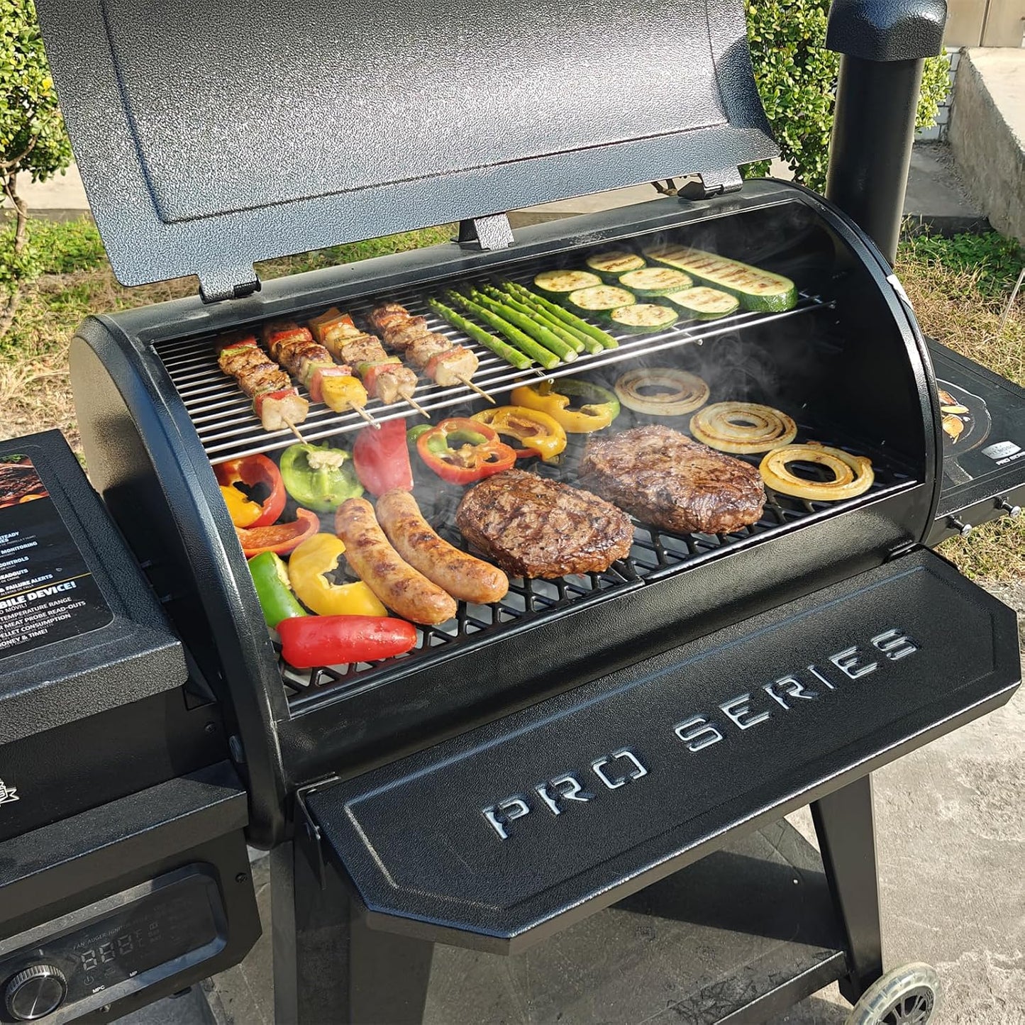 Utheer 2-Pack Griddle Warming Rack for Blackstone 28" Griddles, Stainless Steel Flat Top Grill Accessories | Reversible Rack Adds Prep Space, Foldable Clip-On Design Expands Cooking & Holding Area