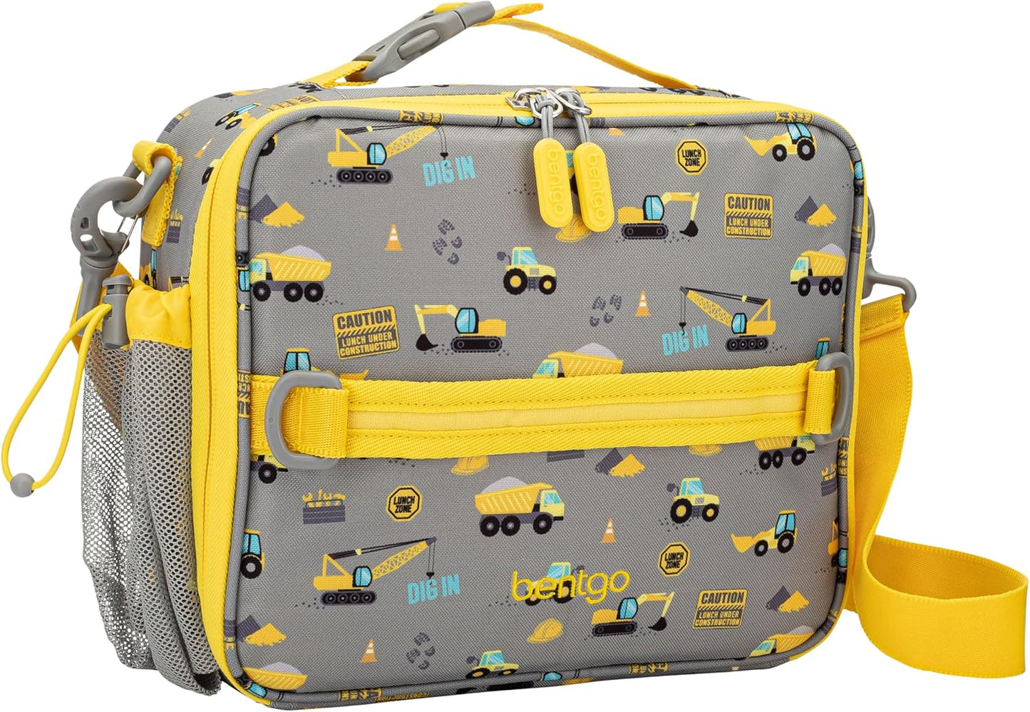 Bentgo Kids Lunch Bag - Durable, Double-Insulated Lunch Bag for Kids 3+; Holds Lunch Box, Water Bottle, & Snacks; Easy-Clean Water-Resistant Fabric & Multiple Zippered Pockets (Mermaid)