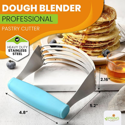 Spring Chef XL Pastry Blender, Durable Dough Blender For Baking - Black