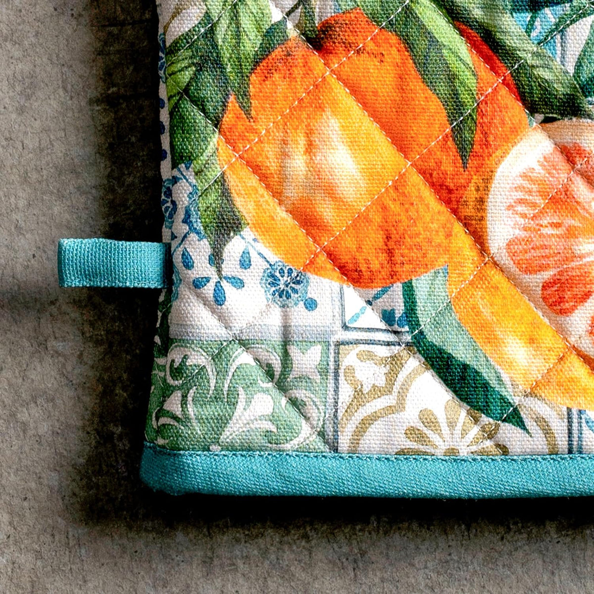 Maison d' Hermine 100% Cotton Oven Mitt & Pot Holder Set (7.5"x13" & 8"x8") - Colors C