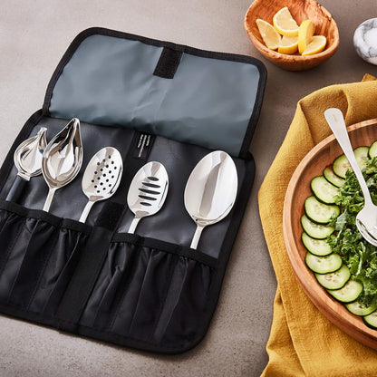 Mercer Culinary 8 Piece Plating Set, Matte Black