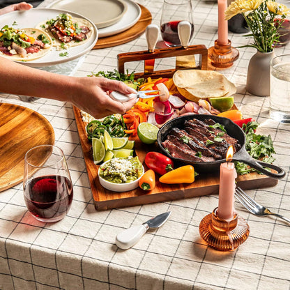 SMIRLY Charcuterie Large Bamboo Cheese Board Set for Serving - House Warming Gifts for New Home, Wedding, Bridal Shower & Birthday, for Women