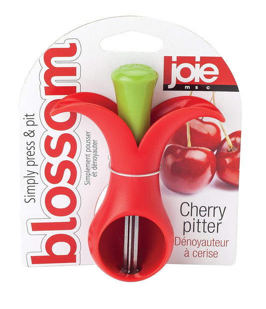 Joie Blossom Cherry Pitter, Remove Pits with Precision and Ease, Comfortable Grip and Press Tool, Efficient Kitchen Gadget, BPA-Free