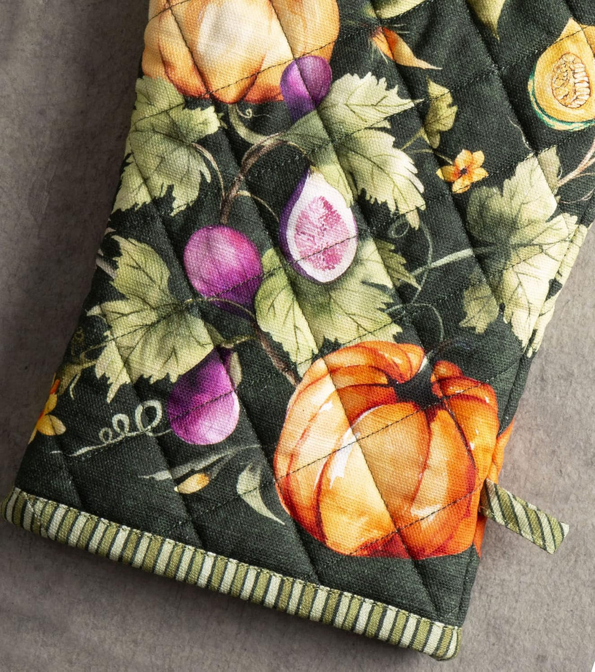 Maison d' Hermine 100% Cotton Oven Mitt & Pot Holder Set (7.5"x13" & 8"x8") - Colors C