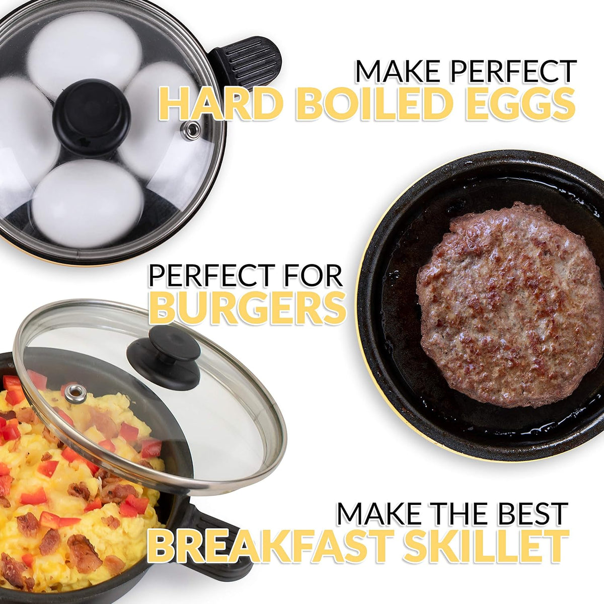 Nostalgia Retro Electric Large Hard-Boiled Egg Cooker, 7 Capacity, Poached, Scrambled, Omelets, Whites, Sandwiches, for Keto & Low-Carb Diets, Aqua