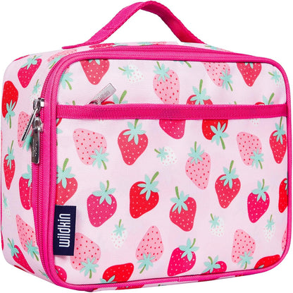 Wildkin Kids Insulated Lunch Box, Keeps Food Hot or Cold, BPA-Free with Mesh Pockets & Easy-Clean Lining – Ideal for School, Travel & Daycare – Holographic