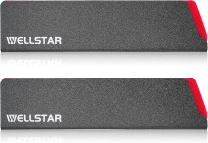 WELLSTAR Knife Edge Guards 8 Inch, Universal Blade Covers, BPA Free ABS Protective Blade Sheaths, Non-Scratch Felt Lining Kitchen Knives Covers (Knives not included)
