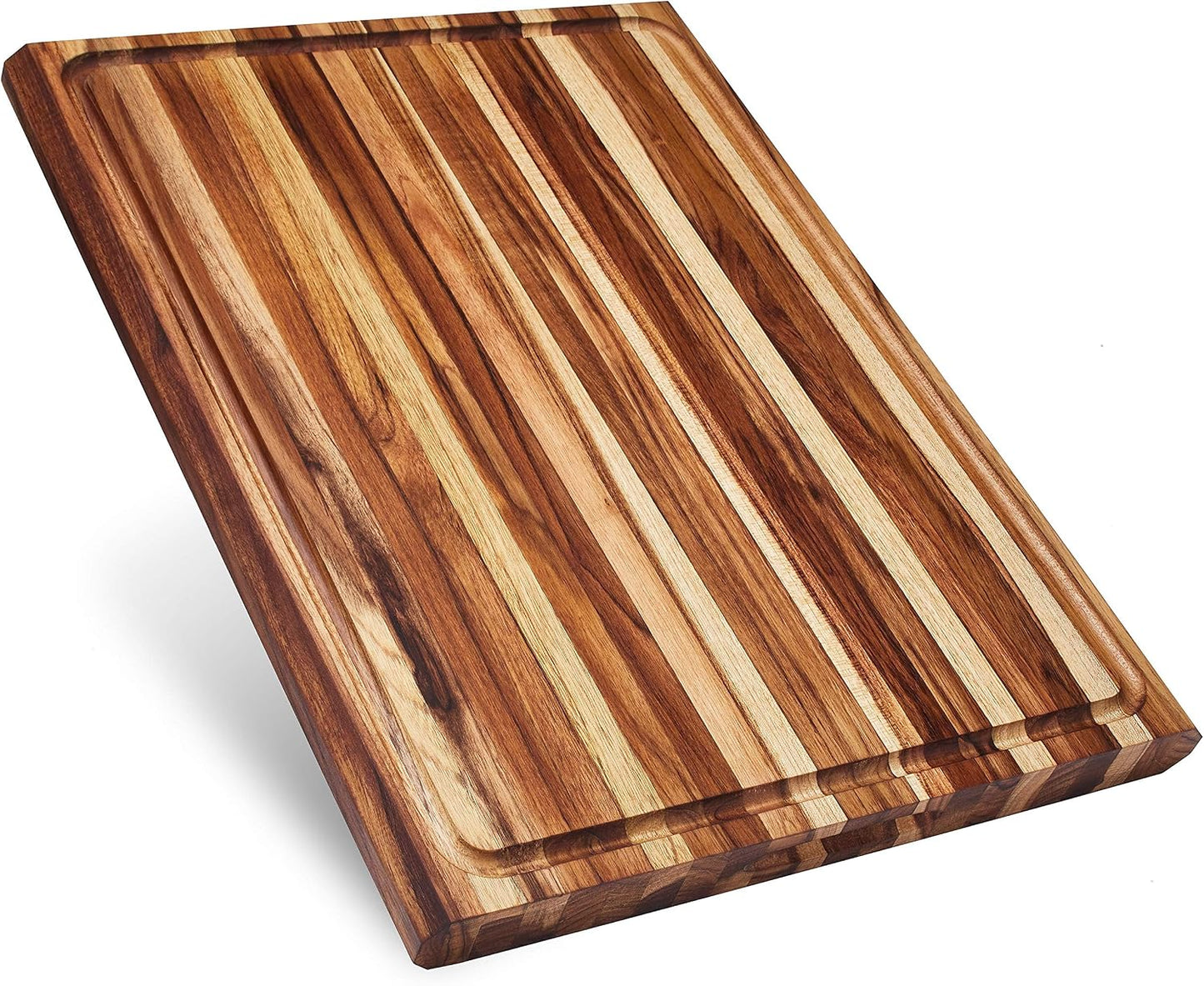 Sonder Los Angeles Doheny Wood Cutting Board Set | Acacia Edge Grain Cutting Board for Kitchen with Juice Groove | Perfect for Compact Daily Use | Gift Box Included | 14x10x1 in & 12x8x1 in