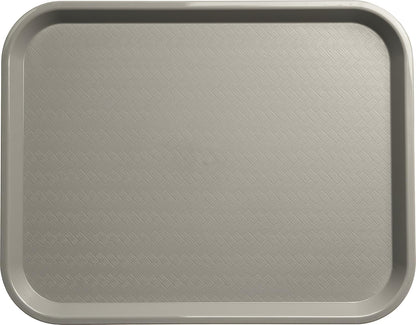 Carlisle FoodService Products Café Cafeteria Tray, Fast Food Tray for Restaurant or Commercial Use, 14" x 18", 1 Count, Black