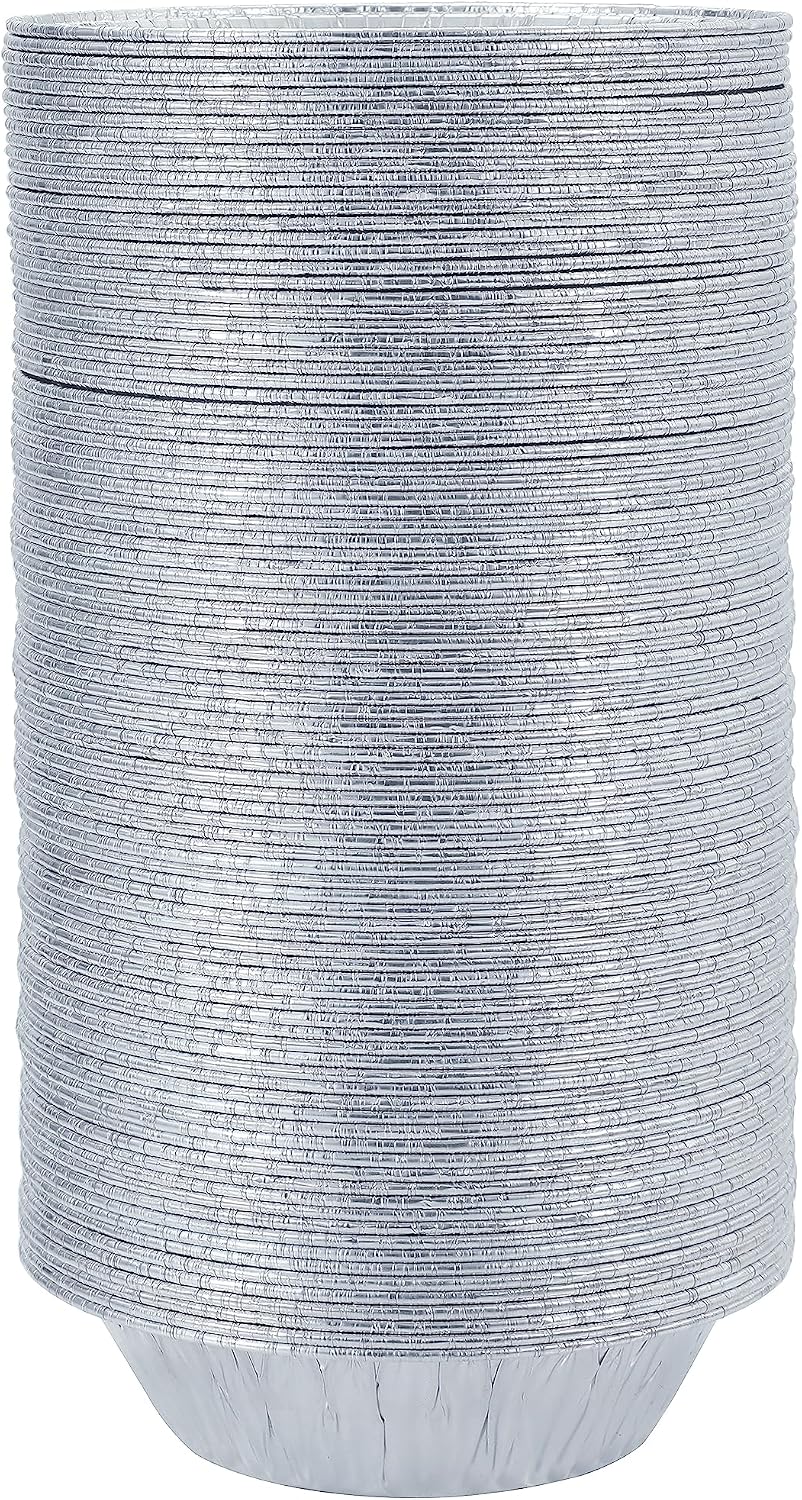 Waytiffer (Pie Pans 5 inch,Mini Pie Tins HEAVY-DUTY Disposable Aluminum Foil Tart,pie Pans for Baking Personal Mini Pies, Easily Stack & Store, Freeze & Reheat